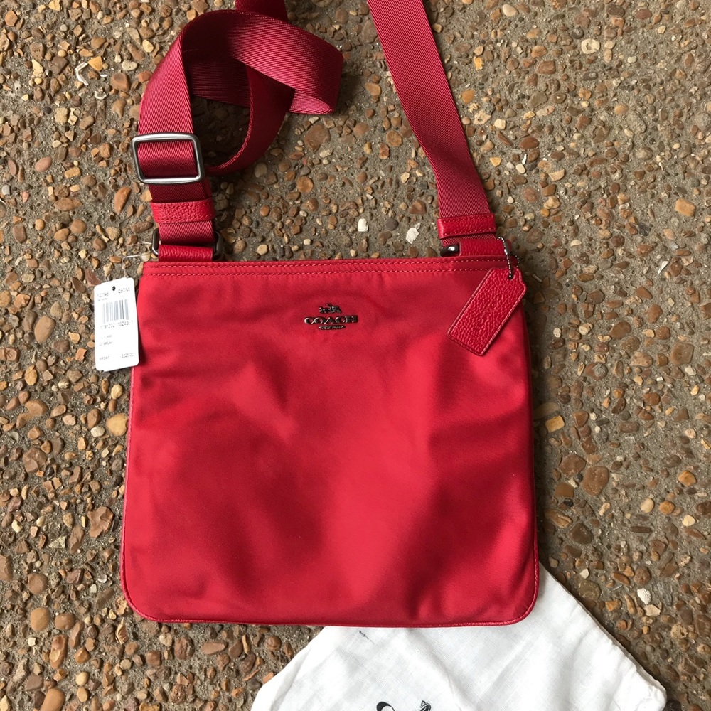 Authentic Coach Crossbody Purse Red Purse NWT